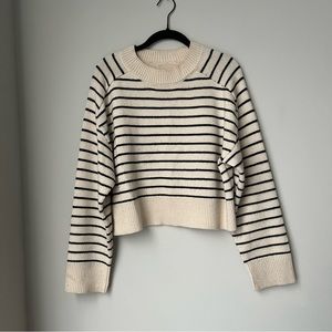 ZARA stripe crop sweater